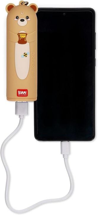 Външна батерия Legami My Super Power - Teddy Bear, 4800 mAh