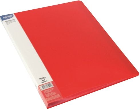 Папка Spree Square с 30 джоба A4, червена
