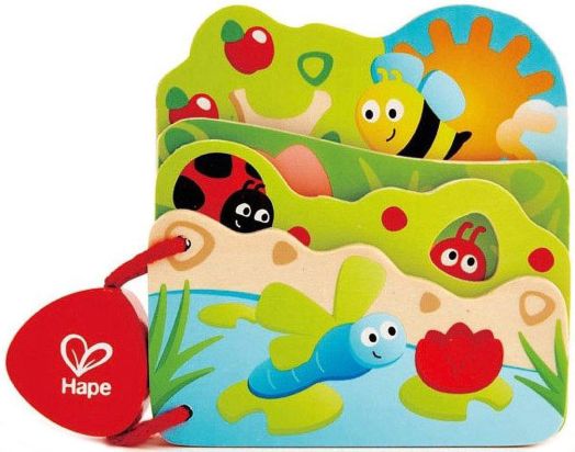 Дървена книжка Hape - Насекоми