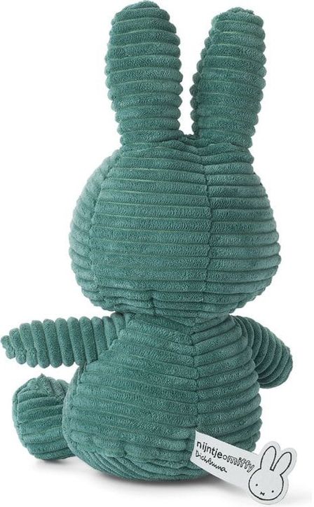 Плюшена играчка Miffy ECO Corduroy - Зелен, 23 см.