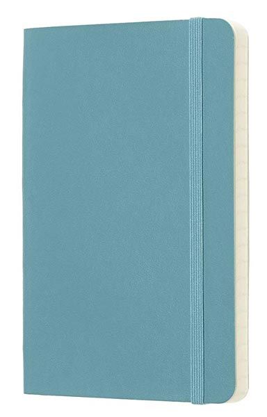 Джобен пастелносин тефтер Moleskine Classic Reef Blue с меки корици и линирани страници