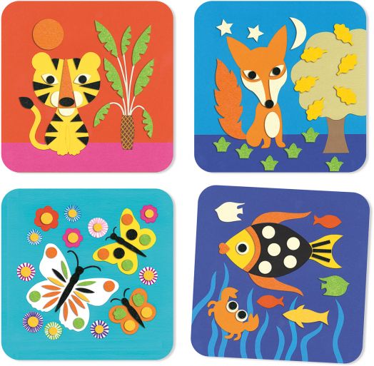 Колажи за най-малките Djeco - Природа