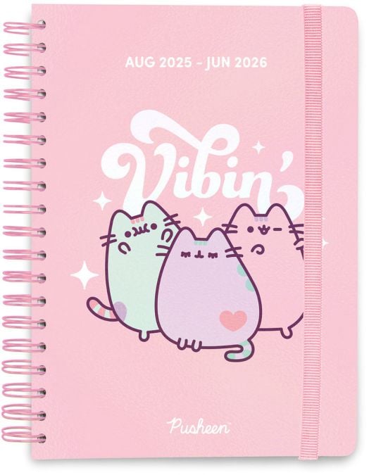 Седмичен планер Grupo Erik Pusheen за 12 месеца - август 2025 / юли 2026 година