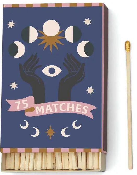 Кибритени клечки Paddywax - Moon Gold, 75 бр.