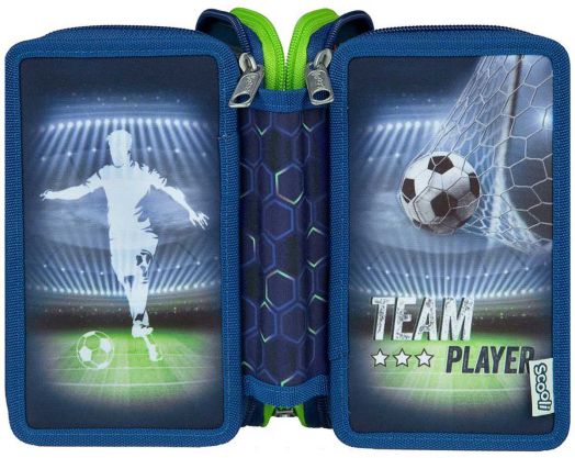 Ученически несесер Undercover Team Player с три отделения, пълен