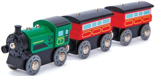 Игрален комплект Hape - Влакче с парников локомотив