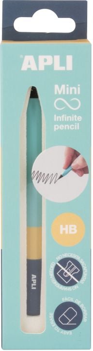 Графитен молив Apli Infinite Mini - Blue