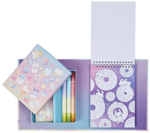 Комплект за оцветяване Tiger Tribe - Kawaii Cafe