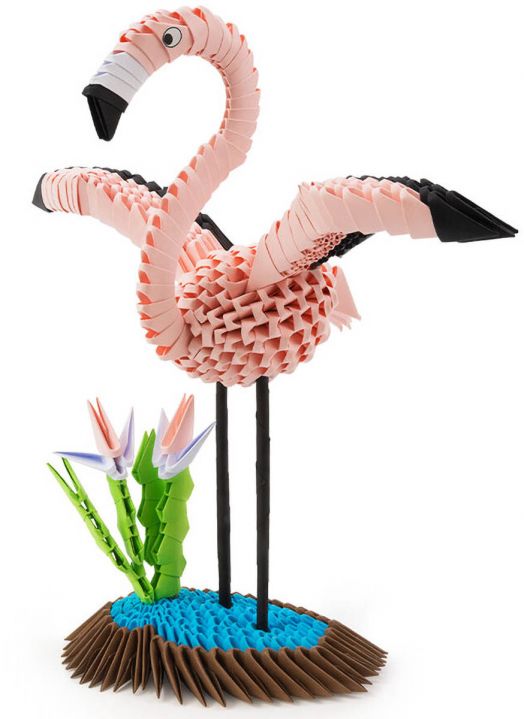 Творчески комплект за 3D оригами Alexander - Фламинго