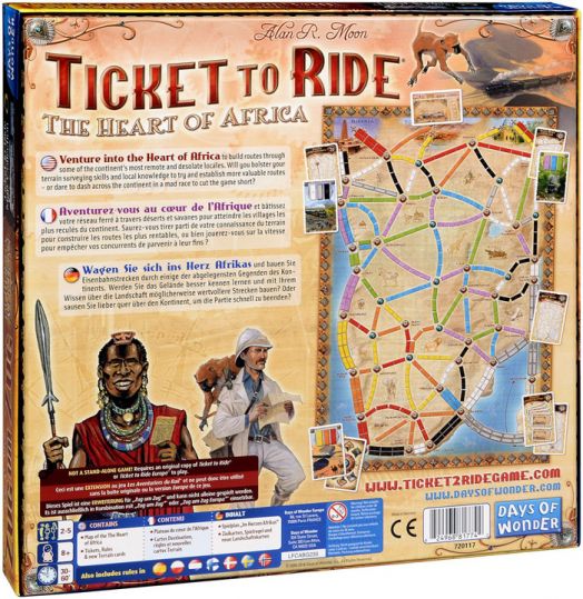 Разширение за настолна игра Ticket to Ride: The Heart Of Africa