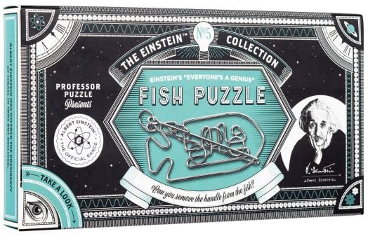 Метален 3D пъзел Professor Puzzle: Einstein's Fish Puzzle