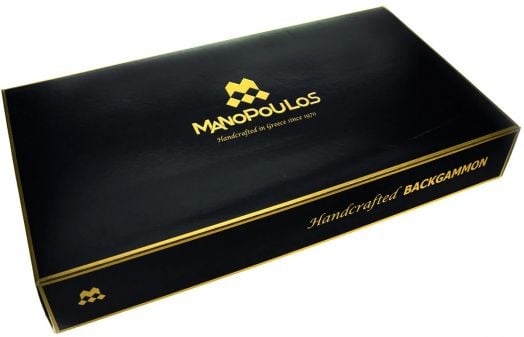 Табла Manopoulos с отделения - морскосиня екокожа, 48 х 30 см.