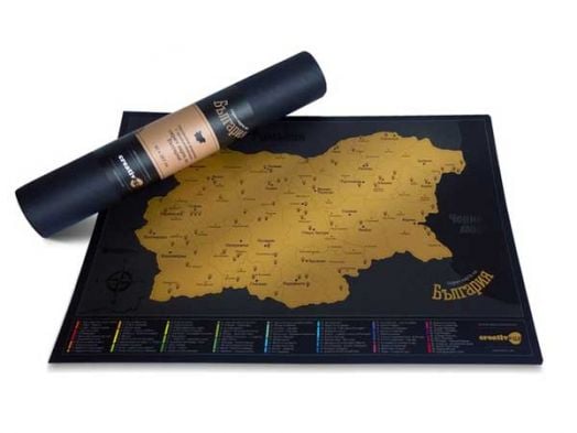 Скреч карта на България