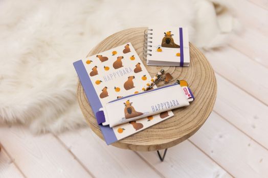 Тетрадка със спирала Nici - Капибара, 140 бели листа