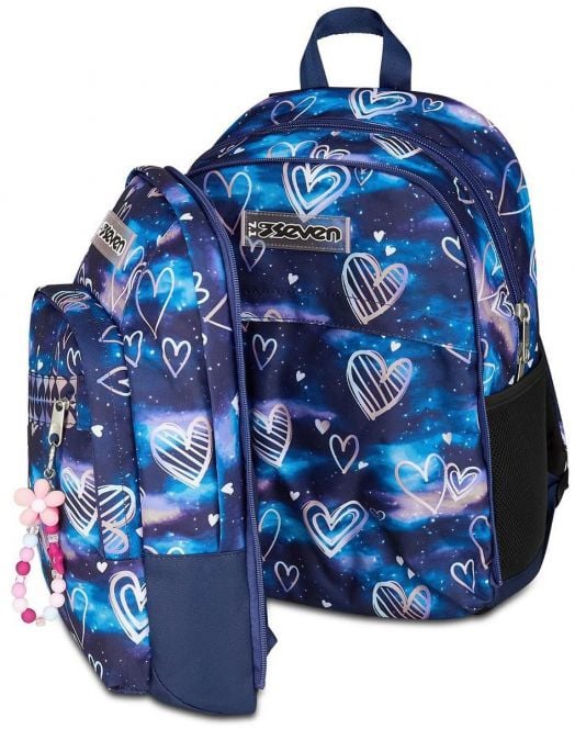 Ученическа раница Seven Dual Detach Gloomy Heart с две отделения