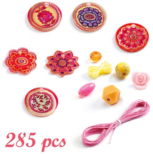 Творчески комплект Djeco: Създай бижута с цветчета