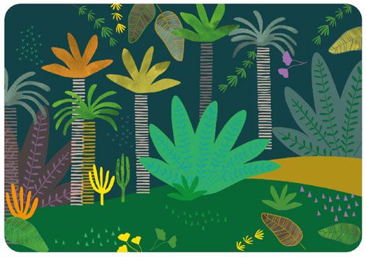 Игра с магнити Floss & Rock, Magnetic Play scenes, Dinosaur - Динозаври