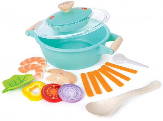 Детски готварски комплект Hape - Уред за готвене на пара и супа