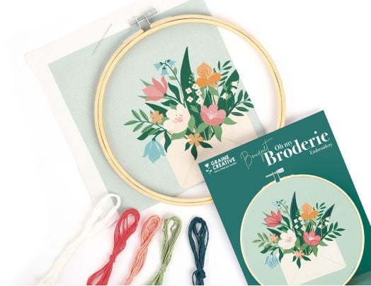 Комплект за бродиране Graine Creative - Букет