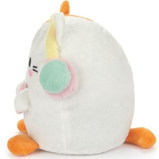 Ограничител за книги Balvi - Плюшено коте Kawaii, бяло