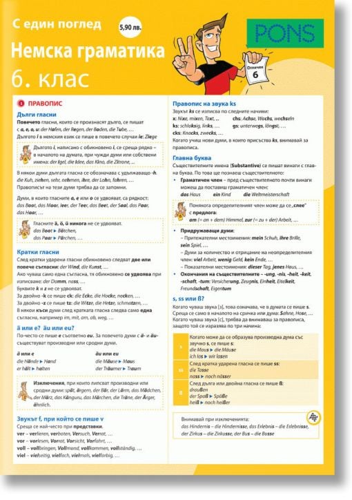 С един поглед: Немска граматика 6. клас