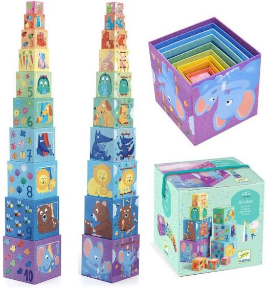 Детски кубчета за игра Djeco: Дъга