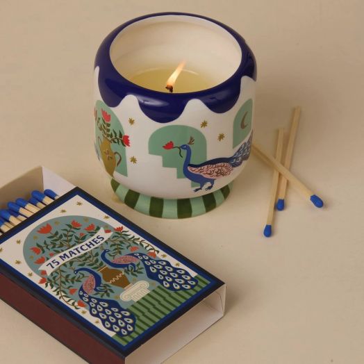 Ароматна свещ Paddywax - Peacock, лайм