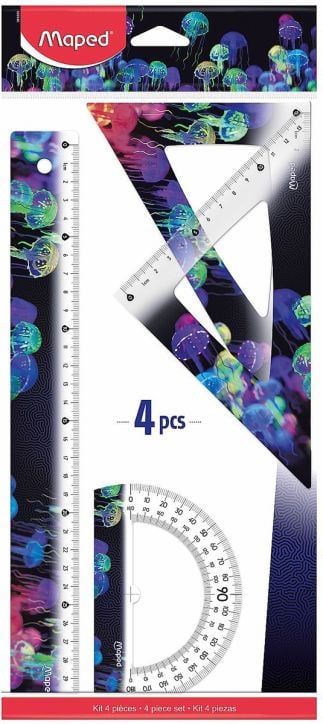 Комплект чертожни пособия Maped Deepsea Paradise, 4 части