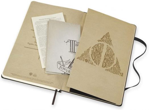 Класически тефтер Moleskine Limited Editions Harry Potter Deathly Hallows с твърди корици и линирани страници