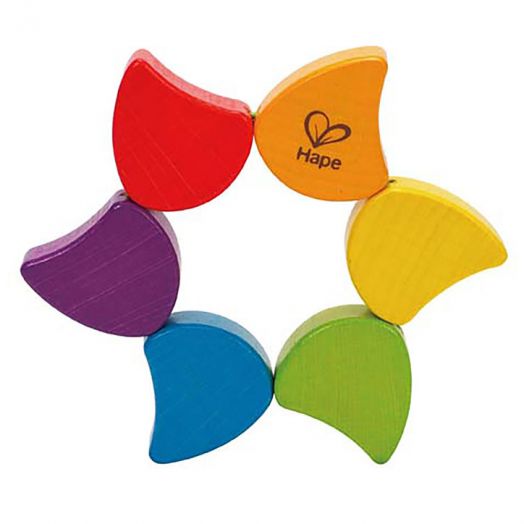 Дървена бебешка дрънкала Hape - Дъга