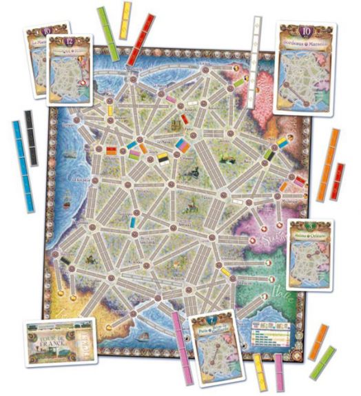 Разширение към настолна игра Ticket To Ride: France + Old West