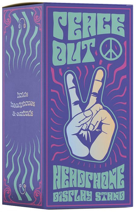 Поставка за слушалки Peace Out Luckies of London - Сребърна ръка