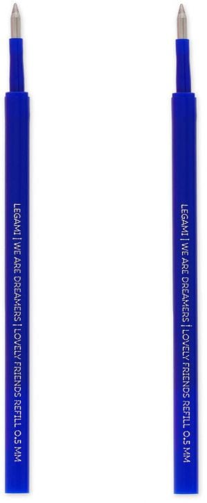 Комплект пълнители за гел химикалки Legami, 2 бр. сини