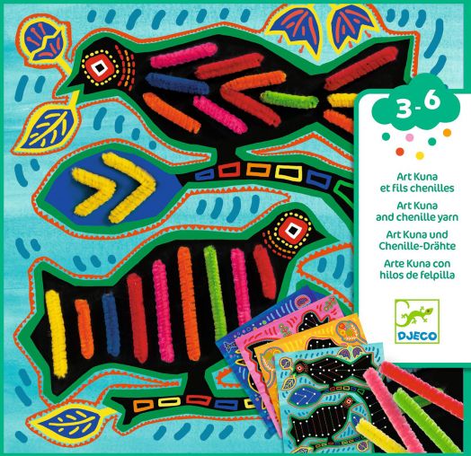 Творчески комплект Djeco: Направи си картини със шенилова тел