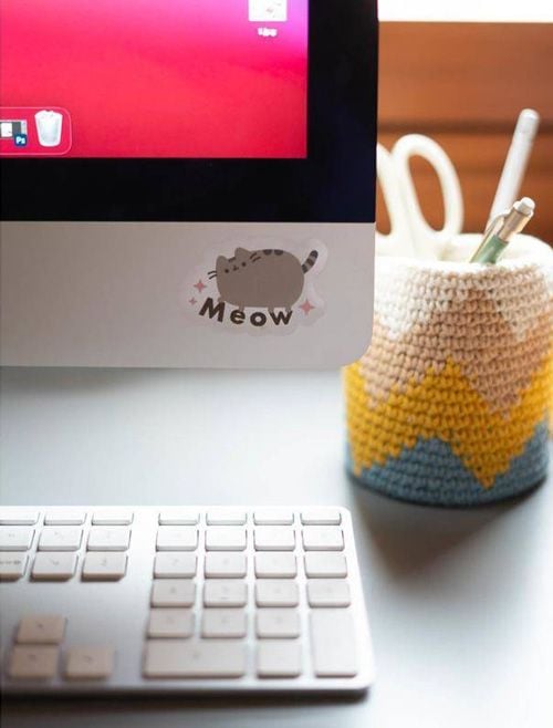 Стикери за устройства Pusheen The Cat Foodie