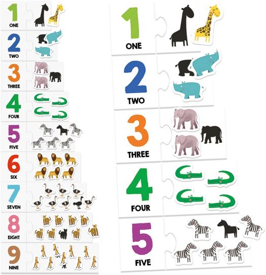 Образователна игра Headu Montessori - Тактилни цифри