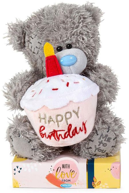 Плюшено мече Me To You с торта - Happy Birthday