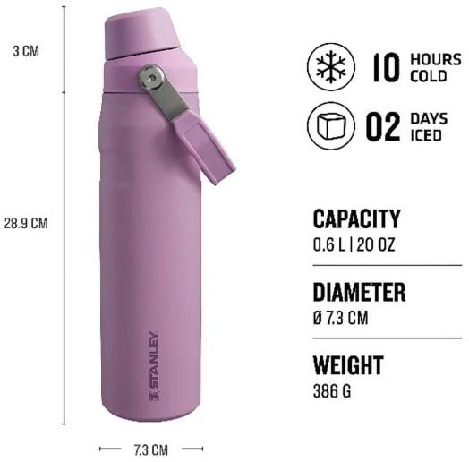 Бутилка за вода Stanley The Aerolight IceFlow Lilac