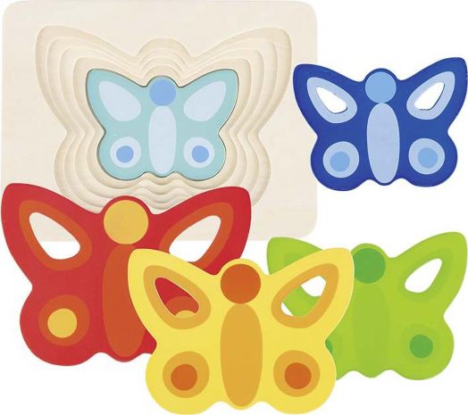 Многослоен пъзел Goki - Пеперуда