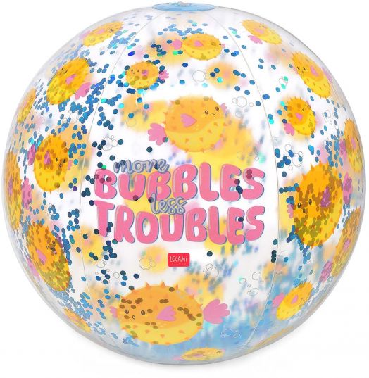 Надуваема топка с брокат Legami - Pufferfish