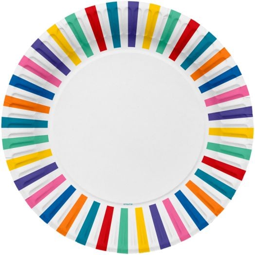 Чинийки Folat - Цветни ивици, 8 бр.