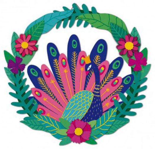 Творчески комплект Janod - Декорация паун