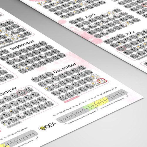 Алкохолен скреч постер: 365 дни алкохол
