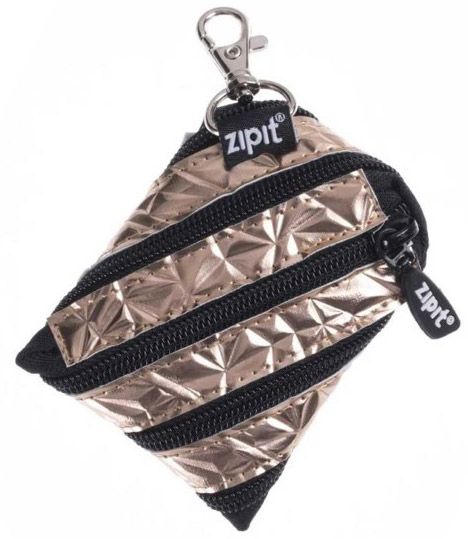 Детско портмоне Zipit Metallic, златисто