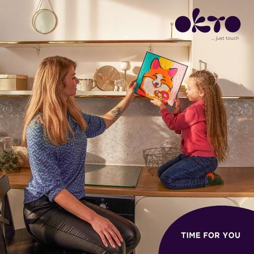 Творчески комплект Okto - Рисуване по номера с лек моделин - Лисица