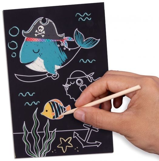 Мини скреч комплект Apli Kids - Океански пирати