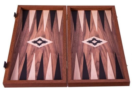 Мини табла Manopoulos - Орех реплика, 20 х 12 см.