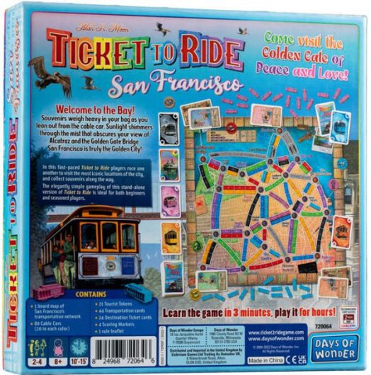 Настолна игра: Ticket To Ride San Francisco
