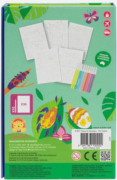 Оцветяване по номера Tiger Tribe - Тропици