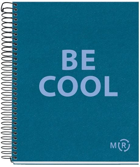 Тетрадка Miquelrius Be Eco A5 със спирала, 80 листа, широки редове, сапфир